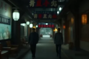 剧情片《南方来信》中摆满信件的木质书桌